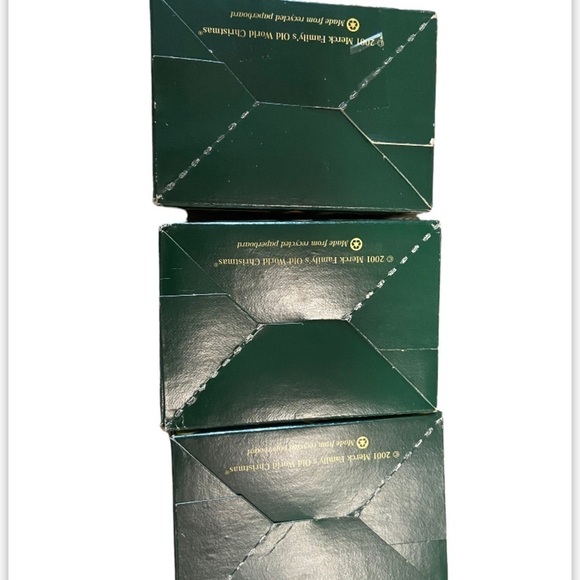 LOT OF 3 OLD WORLD CHRISTMAS TREE ORNAMENTS SNOWMEN IN BOXES XMAS DECOR - Picture 11 of 11